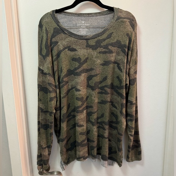 American Eagle Soft & Sexy Plush Long Sleeve Top - Picture 2 of 3